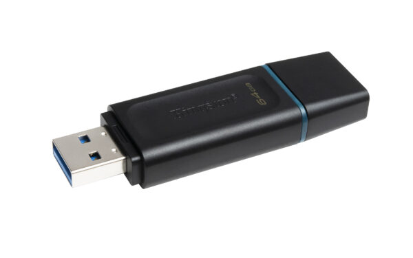 Kingston 64GB DataTraveler Exodia USB 3.2 Gen1 Memory Pen, Cap, Key Ring