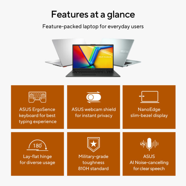 ASUS Vivobook Go 15 E1504GA-BQ979WS Intel® N N100 Laptop 39.6 cm