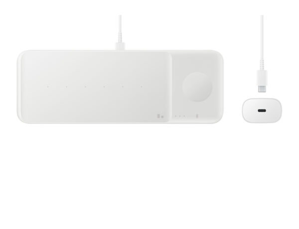 Samsung Wireless Charger Trio Headset, Smartphone, Smartwatch White Samsung Wireless Charger Trio Headset, Smartphone, Smartwatch White USB Wireless charging Fast charging Indoor
