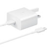 Samsung 15W Adaptive Fast Charger (with C to C Cable) Smartphone Samsung 15W PD Power Adapter (USB-C) (without Cable) Smartphone White Indoor