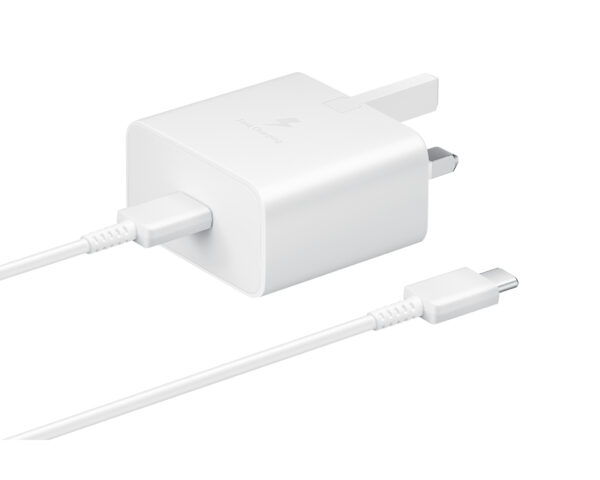 Samsung 15W Adaptive Fast Charger (with C to C Cable) Smartphone Samsung 15W PD Power Adapter (USB-C) (without Cable) Smartphone White Indoor