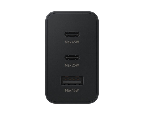 Samsung 65W Trio Universal Power Adapter Black USB Fast charging Samsung 65W Trio Universal Power Adapter Black USB Fast charging Indoor