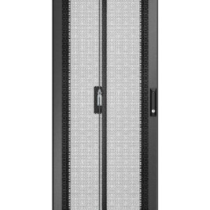 APC Easy Rack, 42U, Black, With Roof, Castors, Feet, 4 Brackets, and APC Easy Rack, 42U, Black, With Roof, Castors, Feet, 4 Brackets, and Bottom, No Side Panels, 1991H x 600W x 1000D mm