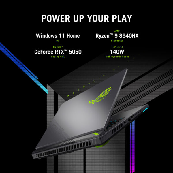 ASUS ROG Strix G16 G614PH-RV007W AMD Ryzen™ 9 8940HX Laptop 40.6 cm ASUS ROG Strix G16 G614PH-RV007W AMD Ryzen™ 9 8940HX Laptop 40.6 cm