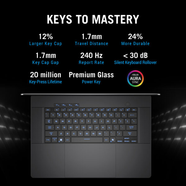 ASUS ROG Zephyrus G16 GA605KH-QR017W Copilot+ PC AMD Ryzen™ AI 7 350 ASUS ROG Zephyrus G16 GU605CM-QR017W Intel Core Ultra 9 285H Laptop