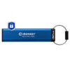Kingston 32GB IronKey Keypad 200 Memory Pen, USB-A 3.2 Gen1, FIPS 140-3 w/ XTS-AES 256-bit Hardware Encryption, Alphanumeric PIN, R/W 145/115 MB/s