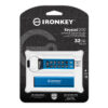 Kingston 32GB IronKey Keypad 200 Memory Pen, USB-A 3.2 Gen1, FIPS 140-3 w/ XTS-AES 256-bit Hardware Encryption, Alphanumeric PIN, R/W 145/115 MB/s