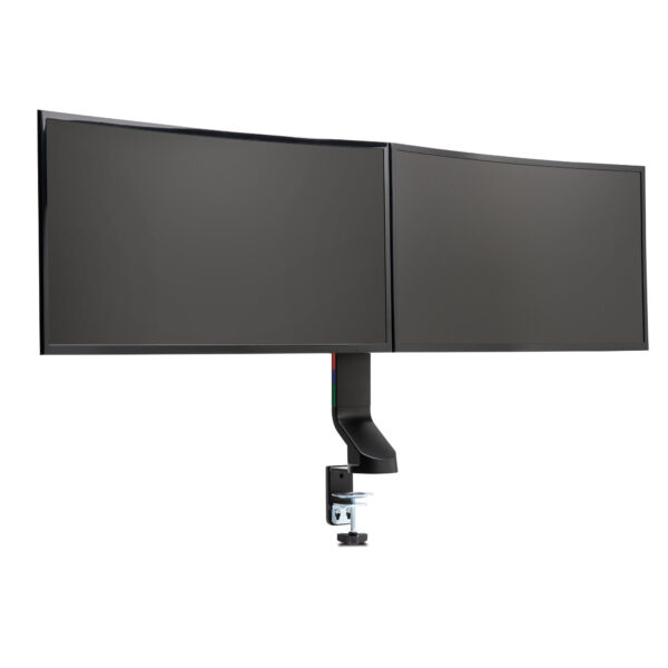 SPACE SAVING MONITOR ARM DUAL