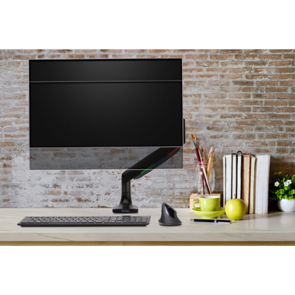 ONETOUCH HEIGHTADJUST SNGL ARM BLK