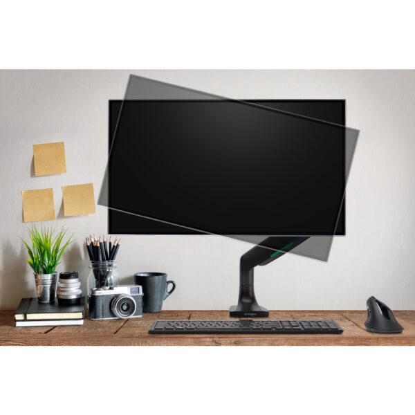 ONETOUCH HEIGHTADJUST SNGL ARM BLK