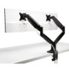 ONETOUCH HEIGHTADJUST DUAL ARM BLK