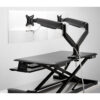 ONETOUCH HEIGHTADJUST DUAL ARM BLK