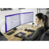ONETOUCH HEIGHTADJUST DUAL ARM BLK