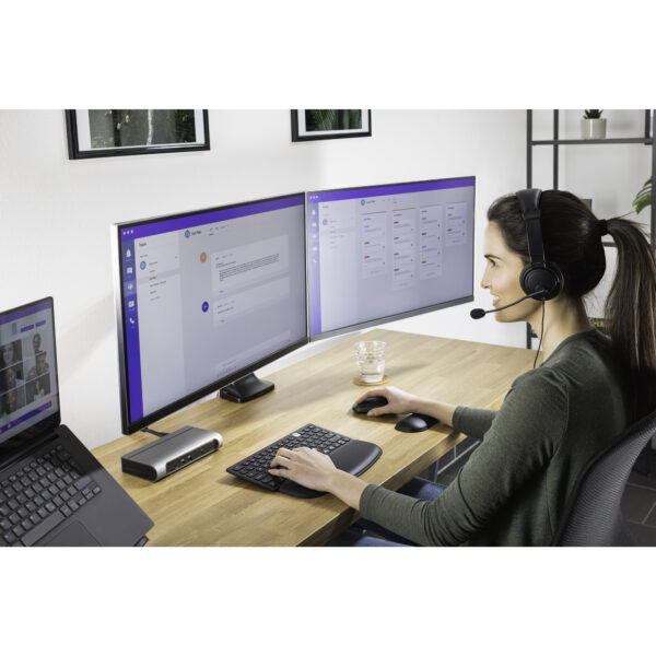 ONETOUCH HEIGHTADJUST DUAL ARM BLK