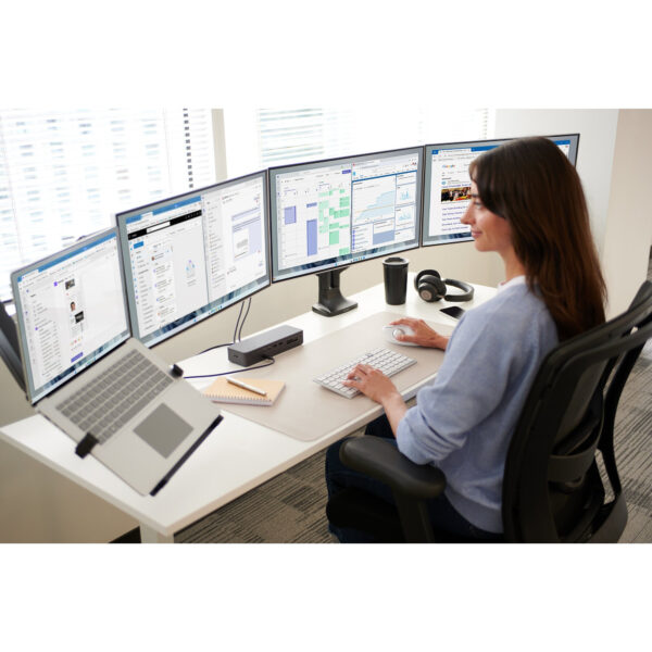 ONETOUCH HEIGHTADJUST DUAL ARM BLK
