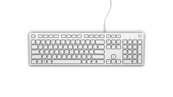 DELL Wired Keyboard - KB216 - UK (QWERTY) - White DELL Wired Keyboard - KB216 - UK (QWERTY) - White