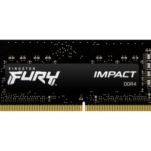 Kingston Fury Impact 32GB Kit (2 x 16GB), DDR4, 3200MHz (PC4-25600), CL20, XMP, SODIMM Memory