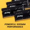 Kingston Fury Impact 8GB, DDR4, 3200MHz (PC4-25600), CL20, XMP, SODIMM Memory