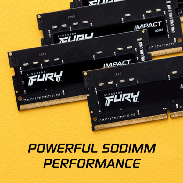 Kingston Fury Impact 8GB, DDR4, 3200MHz (PC4-25600), CL20, XMP, SODIMM Memory