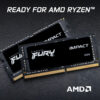 Kingston Fury Impact 8GB, DDR4, 3200MHz (PC4-25600), CL20, XMP, SODIMM Memory