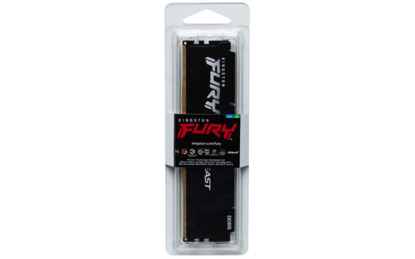 Kingston Technology FURY Beast 16GB 5200MT/s DDR5 CL40 DIMM Black Kingston Technology FURY Beast 16GB 5600MT/s DDR5 CL36 DIMM Black