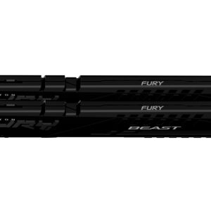 Kingston Fury Beast 16GB Kit (2 x 8GB), DDR5, 5200MHz, CL40, 1.25V, ECC, XMP 3.0, PMIC, DIMM Memory