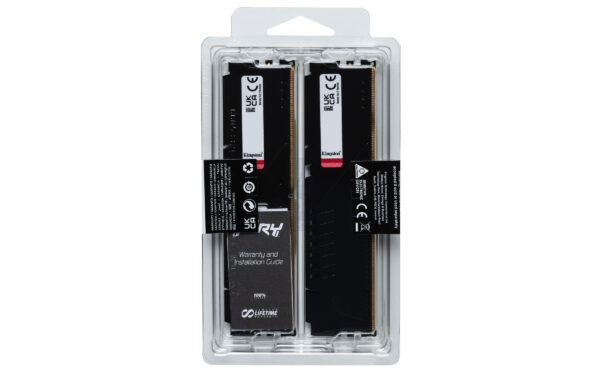 Kingston Fury Beast 64GB Kit (2 x 32GB), DDR5, 5200MHz, CL40, 1.25V, ECC, XMP 3.0, PMIC, DIMM Memory
