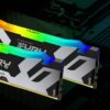 Kingston Fury Renegade RGB 16GB, DDR5, 7200MHz, CL38, 1.45V, ECC, XMP 3.0, PMIC, DIMM Memory, Black/Silver
