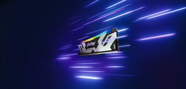 Kingston Fury Renegade RGB 16GB, DDR5, 7200MHz, CL38, 1.45V, ECC, XMP 3.0, PMIC, DIMM Memory, Black/Silver