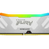 Kingston Fury Renegade RGB 32GB, DDR5, 6400MHz, CL32, 1.4V, ECC, XMP 3.0, PMIC, DIMM Memory, White
