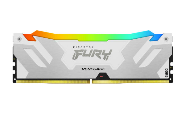 Kingston Fury Renegade RGB 32GB, DDR5, 6400MHz, CL32, 1.4V, ECC, XMP 3.0, PMIC, DIMM Memory, White