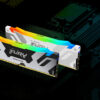 Kingston Fury Renegade RGB 32GB, DDR5, 6400MHz, CL32, 1.4V, ECC, XMP 3.0, PMIC, DIMM Memory, White