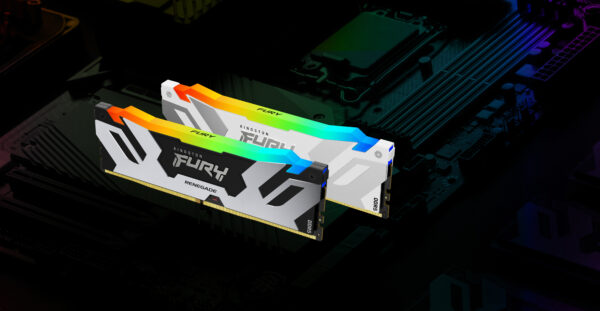 Kingston Fury Renegade RGB 32GB, DDR5, 6400MHz, CL32, 1.4V, ECC, XMP 3.0, PMIC, DIMM Memory, White