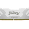 Kingston Fury Renegade 64GB Kit (2 x 32GB), DDR5, 6400MHz, CL32, 1.4V, ECC, XMP 3.0, PMIC, DIMM Memory, White/Silver