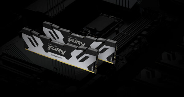 Kingston Fury Renegade 64GB Kit (2 x 32GB), DDR5, 6400MHz, CL32, 1.4V, ECC, XMP 3.0, PMIC, DIMM Memory, Black/Silver