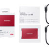 Samsung Portable SSD T7 2 TB USB Type-C 3.2 Gen 2 (3.1 Gen 2) Red Samsung Portable SSD T7 2 TB USB Type-C 3.2 Gen 2 (3.1 Gen 2) Red