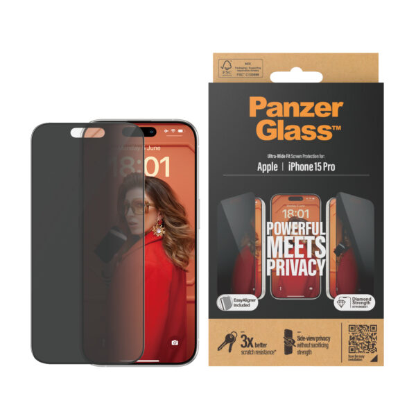 PANZERGLASS PRIVACY IPHONE 15 PRO