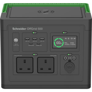 APC SE OffGrid Portable Power Station 500 - Li-Ion battery, LCD, 2x APC SE OffGrid Portable Power Station 500 - Li-Ion battery, LCD, 2x UK outlets, 3x USB-A, 2x USB-C, 3x 12V, wireless charger