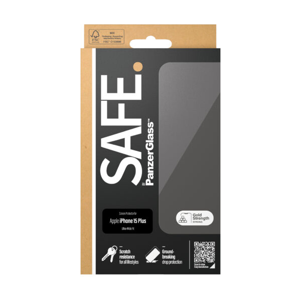 SAFE BY PANZERGLASS IPHONE15/16 PLUS