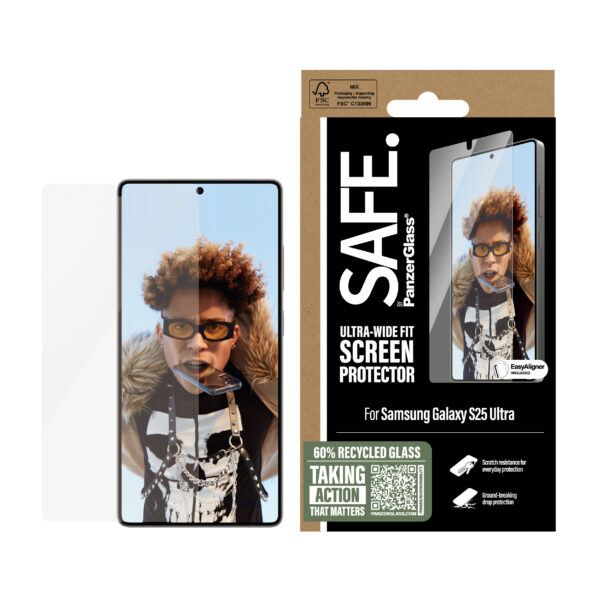 PanzerGlass SAFE. by ® Screen Protector Samsung Galaxy S25 Ultra | PanzerGlass SAFE. by ® Screen Protector Samsung Galaxy S25 Ultra |