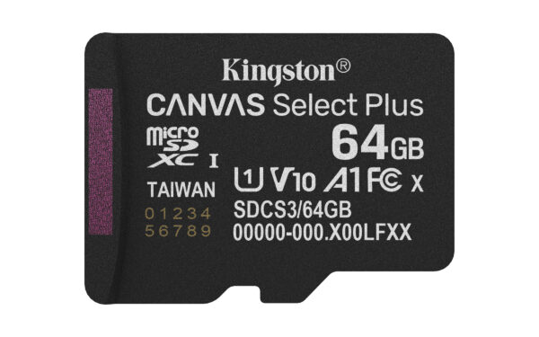 KINGSTON 64GB MICROSDXC CARD