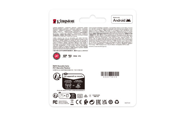 KINGSTON 64GB MICROSDXC CARD