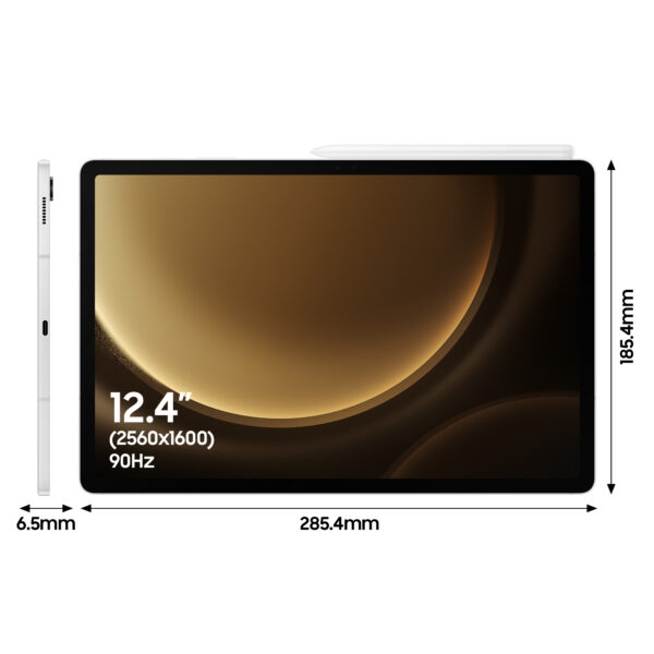Samsung Galaxy Tab S9 FE+ Samsung Exynos 256 GB 31.5 cm (12.4") 12 GB Samsung Galaxy Tab S9 FE+ Samsung Exynos 256 GB 31.5 cm (12.4") 12 GB Wi-Fi 6 (802.11ax) Android 13 Silver