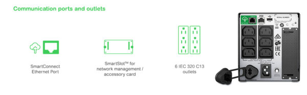 APC Smart-UPS SMT750IC - 6x C13, USB, SmartConnect, 750VA APC Smart-UPS SMT750IC - 6x C13, USB, SmartConnect, 750VA