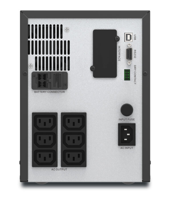 APC Easy UPS 1 Ph Line Interactive, 2000VA, Tower, 230V, 6 IEC C13 APC Easy UPS 1 Ph Line Interactive, 2000VA, Tower, 230V, 6 IEC C13 outlets, AVR, Dry Contact, LCD, W/O Network Card support
