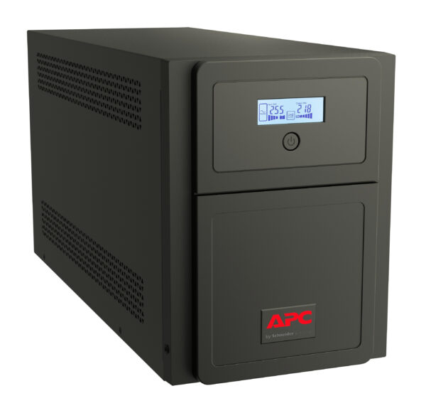APC Easy UPS 1 Ph Line Interactive, 3kVA, Tower, 230V, 6 IEC C13 APC Easy UPS 1 Ph Line Interactive, 3kVA, Tower, 230V, 6 IEC C13 outlets, AVR, Dry Contact, LCD, W/O Network Card support