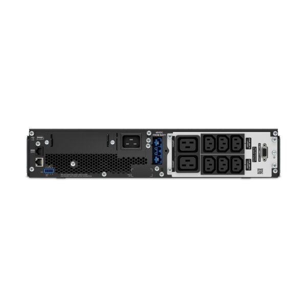 APC Smart-UPS On-Line, 2200VA, Rackmount 2U, 230V, 6x C13+2x C19 IEC, SmartSlot, Extended runtime, W/ rail kit, W/O Lithium-ion external battery