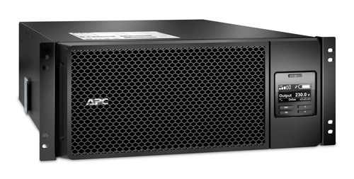 APC Smart-UPS On-Line, 6kVA/6kW, Rackmount 4U, 230V, 6x C13+4x C19 IEC outlets, Network Card+SmartSlot, Extended runtime, W/ rail kit, Marine