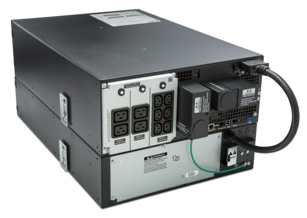 APC Smart-UPS On-Line SRT6KRMXLI - 6kW/VA, 6x C13 + 4x C19 + hardwire APC Smart-UPS On-Line SRT6KRMXLI - 6kW/VA, 6x C13 + 4x C19 + hardwire 1 phase output, rack mountable, Embedded NMC
