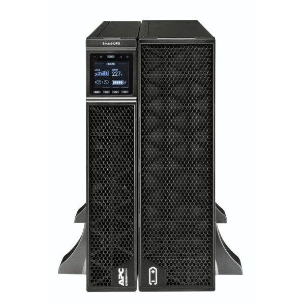 APC Smart-UPS On-Line, 8kVA/8kW, Rack/Tower, 230V, 2x IEC C13+1x IEC APC Smart-UPS On-Line, 8kVA/8kW, Rack/Tower, 230V, 2x IEC C13+1x IEC C19+Hard wire 3-wire (H+N+E) outlets, Network Card, W/O rail kit